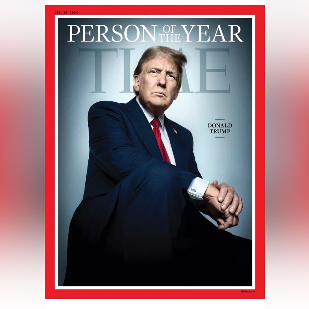 TIME MAGAZINE President Elect Trump MAGA person of the year 2024 2025 *NEW*